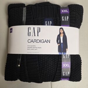 GAP Women's Classic Black Cardigan XXL